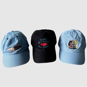 Set of 3 Aspen Mother Puckers, Equinox, and Archie Comics Women’s Baseball Caps